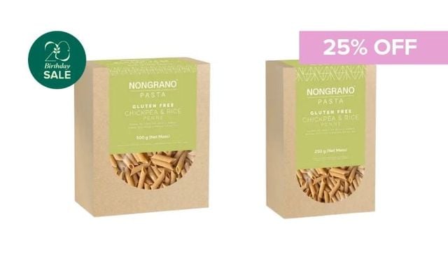 25% Off Nongrano Gluten Free Chickpea & Rice Penne Pasta 500g  Cover Image